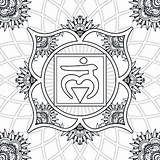 Chakra Coloring Pages Muladhara Mandala Colorier Coloriage Dessin Choose Board Colouring Tableau Choisir Un sketch template