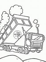 Coloring Pages Truck Dumper Transportation Kids Emergency Vehicle Choose Board Getdrawings Drawing Dump sketch template