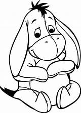Pooh Coloring Baby Pages Winnie Friends Cute Popular Colouring sketch template