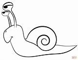 Snail Coloring Cartoon Pages Printable Mollusks Drawing Supercoloring Categories sketch template