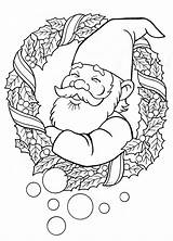 Gnome Mandala sketch template
