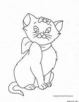 Coloring Cat Pages Kitten Printable Animal Cartoon Cats Kids Print Color Female Splat Nick Jr Book Colouring Outline Princess Cute sketch template