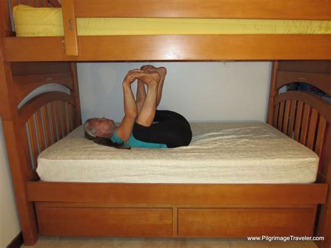 bunk bed yoga stretches      camino day bed yoga