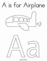 Airplane Coloring Worksheet Print Twistynoodle Ll Outline sketch template