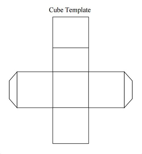 sample cube templates  ms word