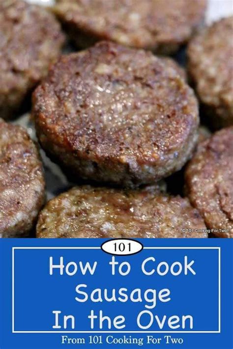 how to cook sausage in the oven by 101 cooking for two recipe how