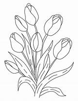 Coloring Teens Pages Tulip Book Parents Bouquet Flowers Choose Board sketch template