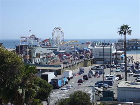 File Santa Monica Pier Top View  Wikipedia