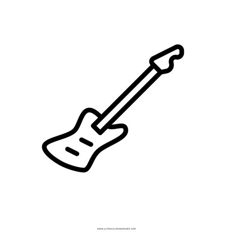 bass guitar coloring page ultra coloring pages