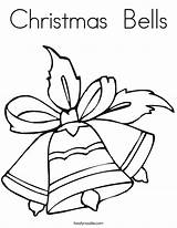Coloring Bells Christmas Pages Library Clipart Book sketch template