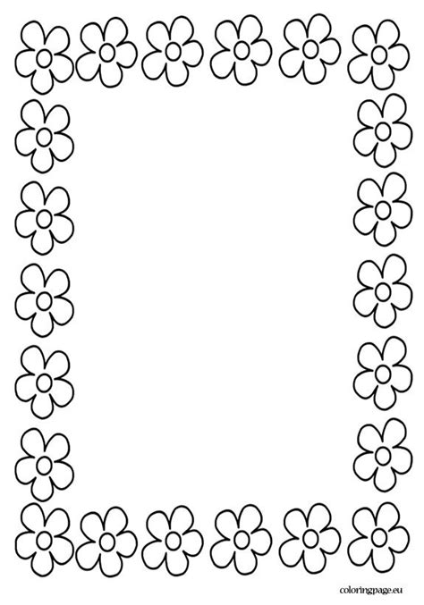 mothers day archives coloring page borders  paper page borders