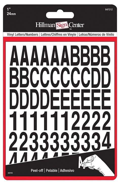 hillman group    die cut lettersnumbers kit black ebay