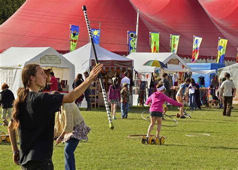 circus skills in the craft fair shrewsbury folk festival