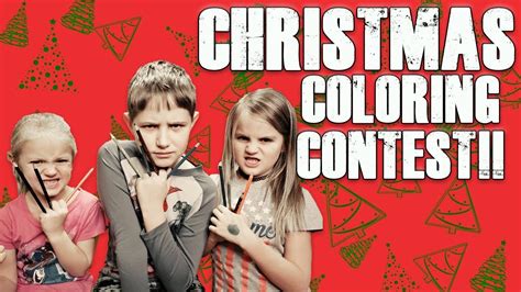 christmas coloring contest youtube