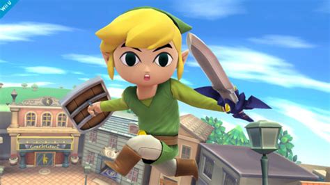 Smash Bros Wii U Screenshot Sees Toon Link Posing In Mid Air Zelda
