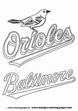 Coloring Pages Orioles Baltimore Mlb Baseball Logo Major League Print Browser Book Window sketch template