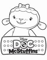 Doc Mcstuffins Coloring Pages Lambie Printable Colouring Kids Disney Clipart Lamb Sketch Face Library Sheets Printables Doctor Popular Toy Story sketch template