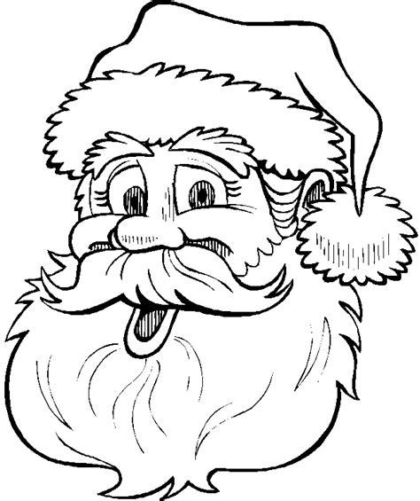 picture  coloring pages santa