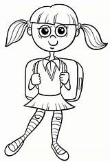 Kolorowanka Colorir Bambina Dziewczyna Estudantes Primary Estudante Elementary Dziewczyny Malowanka Escola sketch template