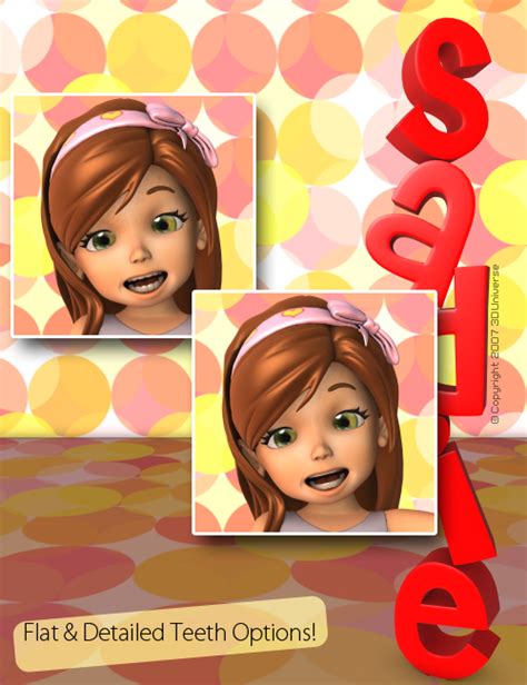 3d universe toon girl sadie 3d models and 3d software by daz 3d