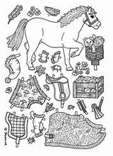 Påklædningsdukker Marisole Monday Heste Farvelægge sketch template