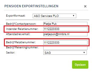 pensioen export  verzonden maar nog niet ontvangen door pensioenfonds visma nmbrs payroll nl