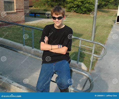 teen cool stock photo image  play school railing yard