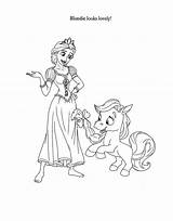 Coloring Pages Disney Pets Tangled Coloriage Raiponce Princess Palace Blondie Colouring Print Choose Board sketch template