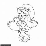 Smurfette Coloring Pages Smurfs Drawing смурфики раскраска Schlumpfine Malvorlagen Schlumpf Gif Sketchite Sketch Colouring Getdrawings sketch template