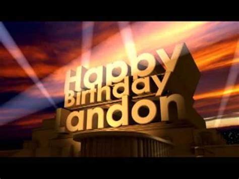happy birthday landon youtube