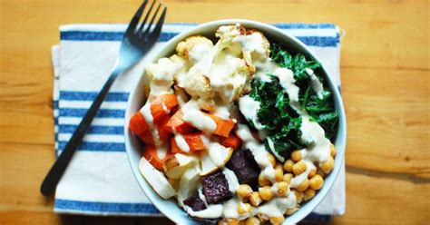 Roasted Root Vegetable Buddha Bowl Vegan Gluten Free Mindbodygreen