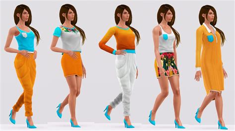 afterdusk sims female model pose set two