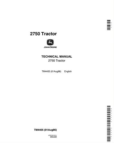john deere  tractor technical manual tm john deere manual