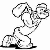 Popeye Olive Sailor Marin Pipe Coloringareas sketch template
