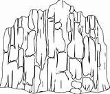 Cliff Mountaineering Alpine Wecoloringpage sketch template