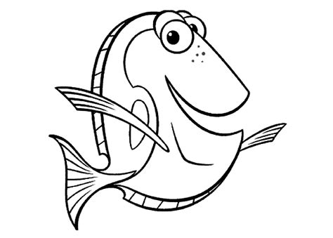 coloring pages  baby dory