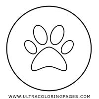 paw coloring page ultra coloring pages