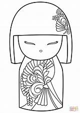 Coloring Pages Doll Kimono Japanese Kokeshi Kimmidoll Para Dolls Colorear Printable Asian Cabbage Patch Dibujo Supercoloring Kimmi Colorings Getdrawings Getcolorings sketch template