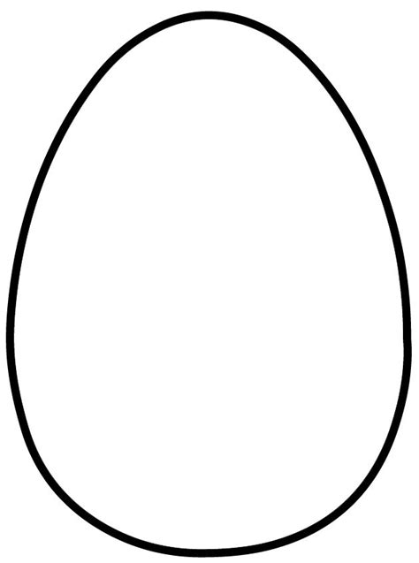 big egg templates  printable easter egg coloring pages easter