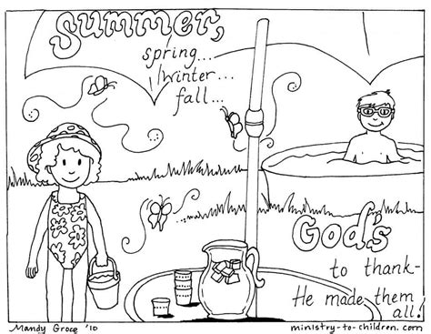 summer coloring pages easy printable