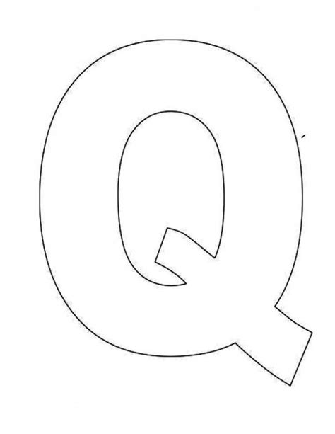letter  queen template printable letter  template alphabet letter