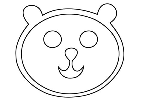 coloring page bears head  printable coloring pages img