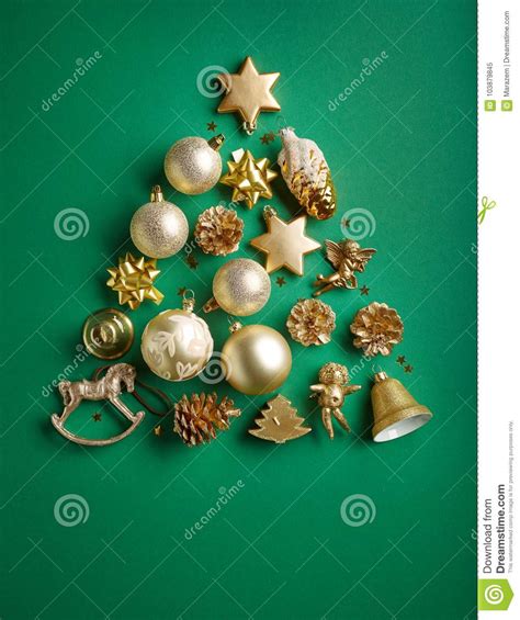 gold color christmas decorations stock image image  symbol horse