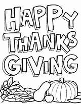 Thanksgiving Coloring Pages Happy Giving Thanks Kids Print sketch template