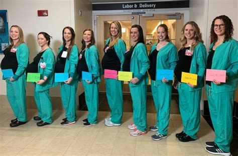 9 nurses pregnant at one hospital at same time