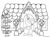 Olaf Gingerbread sketch template