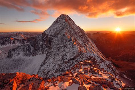 capitol peak sunset elk mountains colorado mountain photography  jack brauer