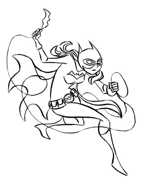 batgirl coloring pages  coloringfoldercom