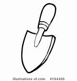 Coloring Tools Gardening Clipart Trowel Outline Tool Hand Drawing Small Gardeners Royalty Illustration Toon Hit Rf Drawings Printable Paintingvalley Draw sketch template