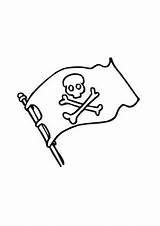 Piratenfahne Piraten Ausmalbild Pirat Ausmalen Piratenschiff Fernrohr sketch template